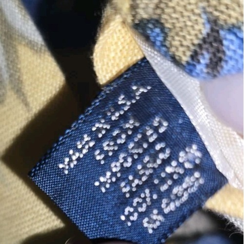 Polo Ralph Lauren Tie Men's Butter Yellow Floral 100% Linen Botanical Hand Made - Picture 8 of 8
